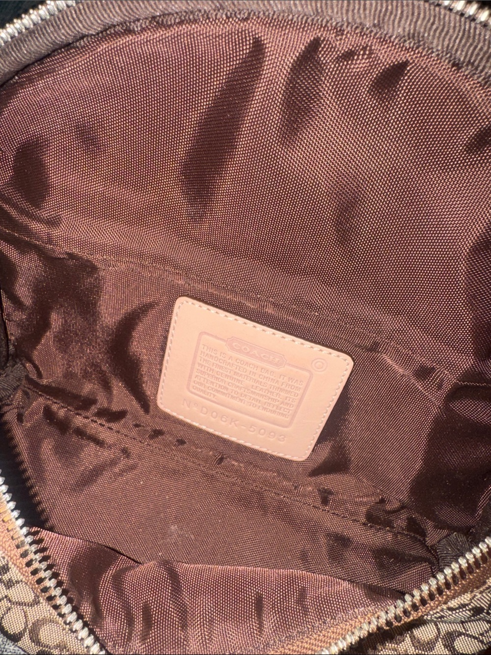 Coach Bag Vintage Y2K Brown Jacquard Signature Small Belt Bag Fanny Pack EUC - Picture 12 of 17